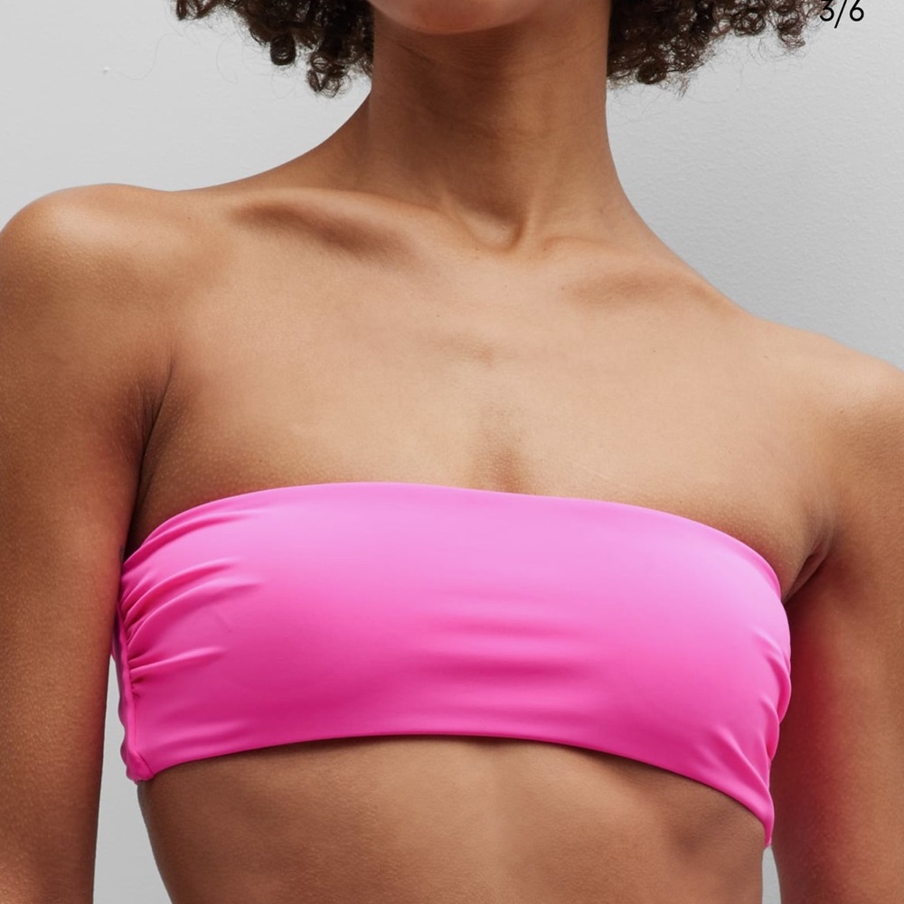 Mara Hoffman bikini top great with black bottom.